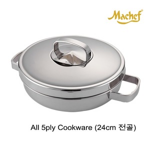 [316 스텐냄비 마체프]Machef I 5ply cookpot 24cm Oven pan, 마체프 24cm 전골 냄비